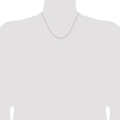 14K Gelbgold.5mm Venezianer mit Karabinerverschluss Halskette