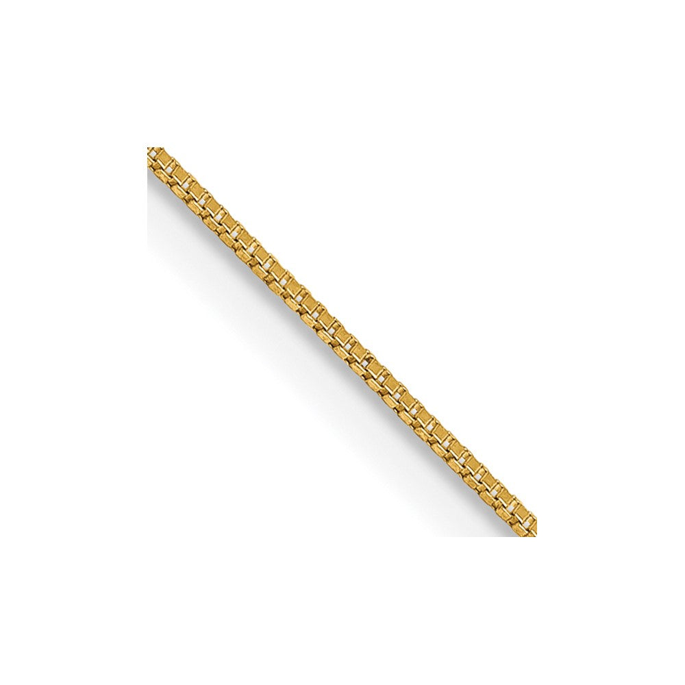 14K Gelbgold.5mm Venezianer mit Karabinerverschluss Halskette