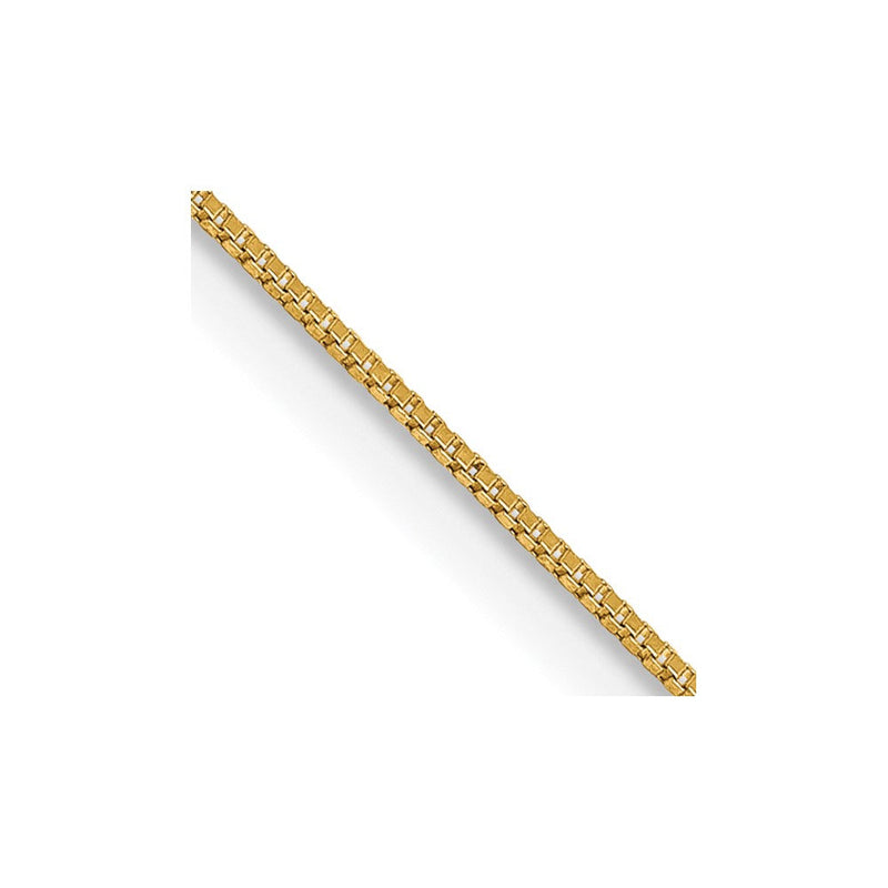 14K Gelbgold.5mm Venezianer mit Karabinerverschluss Kette Kinder Halskette