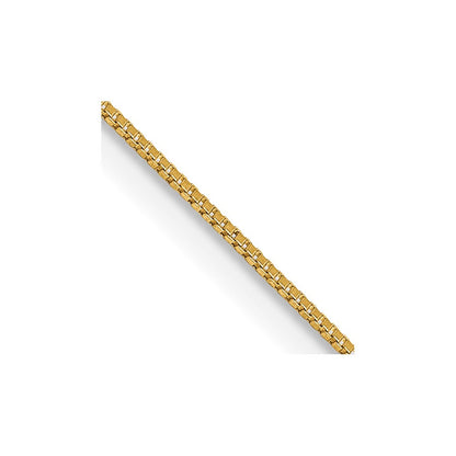 14K Gelbgold.5mm Venezianer mit Federring Verschluss Halskette