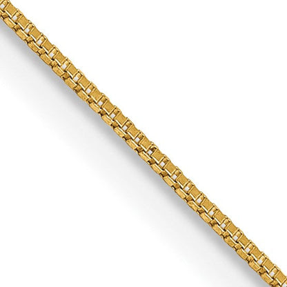 14K Gelbgold.5mm Venezianer mit Federring Verschluss Kette Kinder Halskette