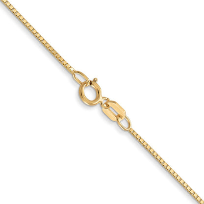 14K Gelbgold.7mm Venezianer mit Federring Verschluss Kette Kinder Halskette