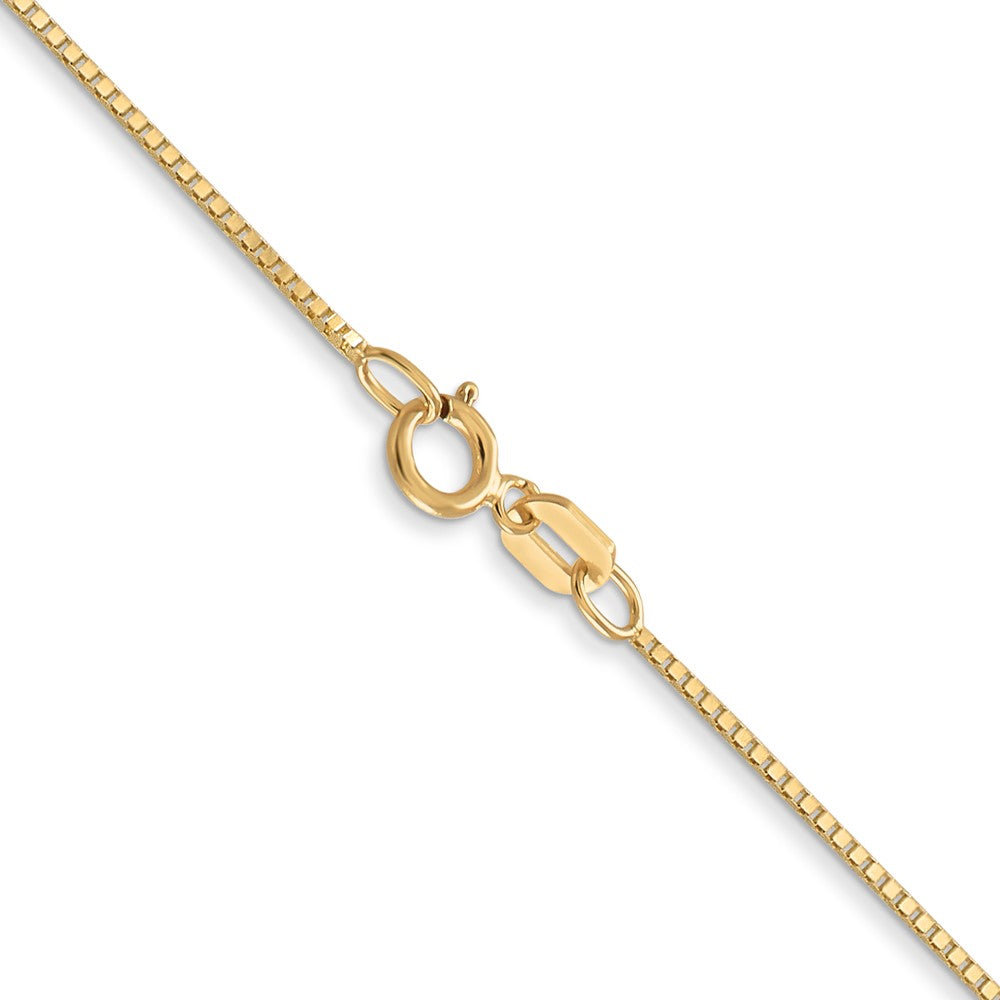 14K Gelbgold.7mm Venezianer mit Federring Verschluss Halskette