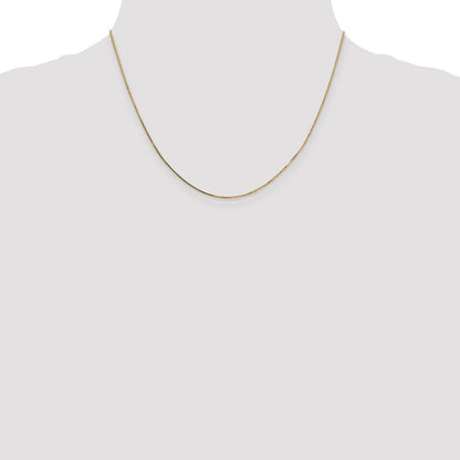 14K Gelbgold.7mm Venezianer mit Federring Verschluss Halskette