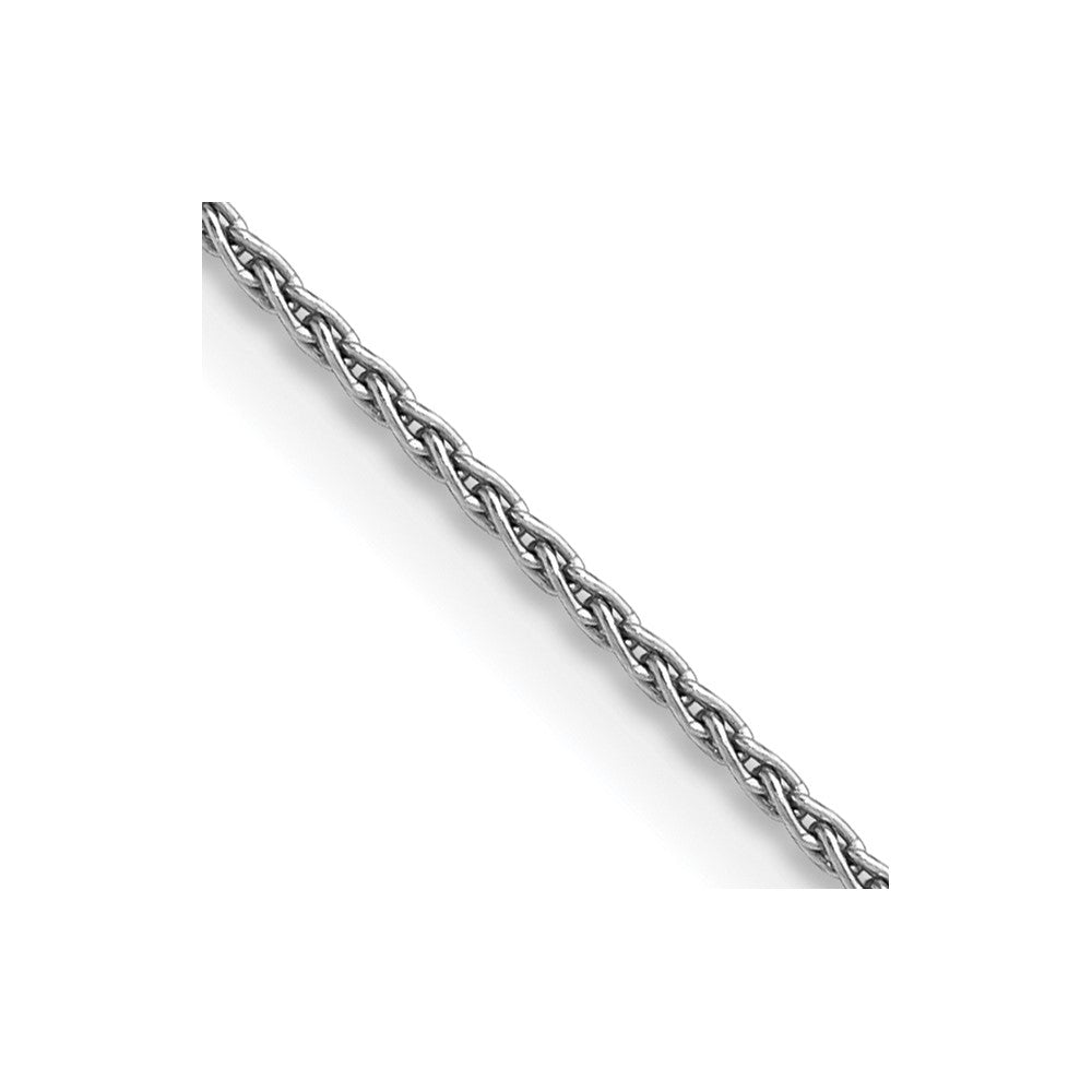 14K Weißgold 1.5mm Parisian Weizen mit Karabinerverschluss Halskette