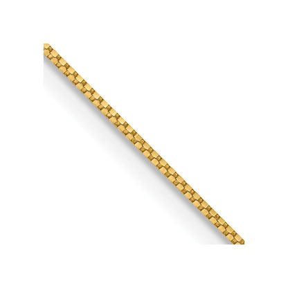 14K Gelbgold.7mm Venezianer mit Federring Verschluss Kette Kinder Halskette