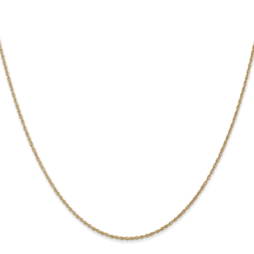 14K Gelbgold.8mm Licht Baby Kordel mit Federring Verschluss Kette Kinder Halskette