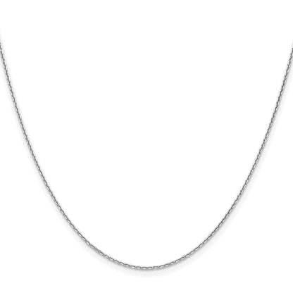14K Weißgold Wg 1.2mm Diamantiert Ankerkette Kette Kinder Halskette