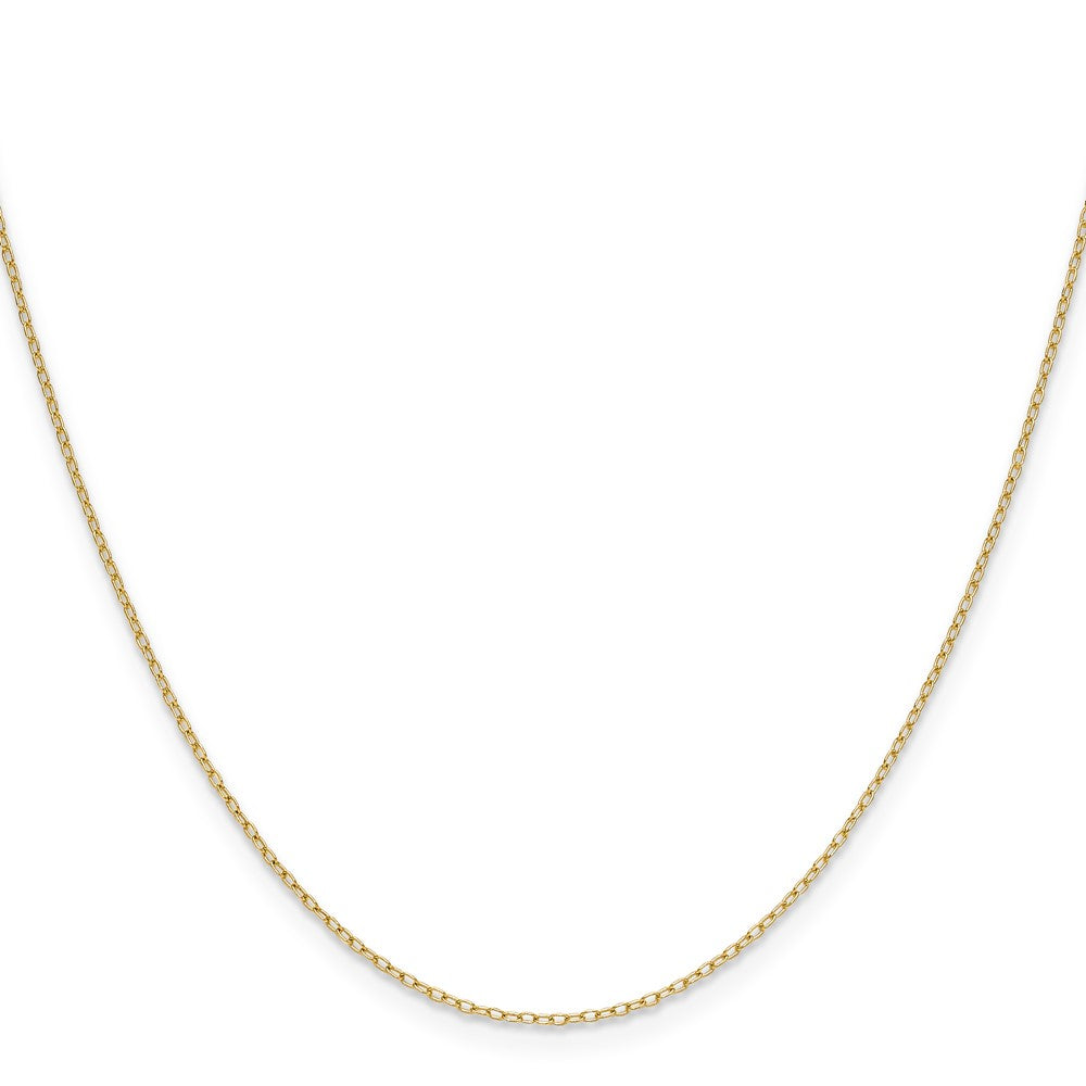 14K Gelbgold.8mm Forzantine Ankerkette Halskette