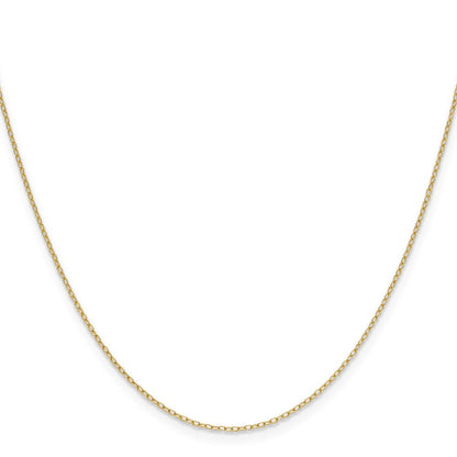 14K Gelbgold.8mm Forzantine Ankerkette Halskette