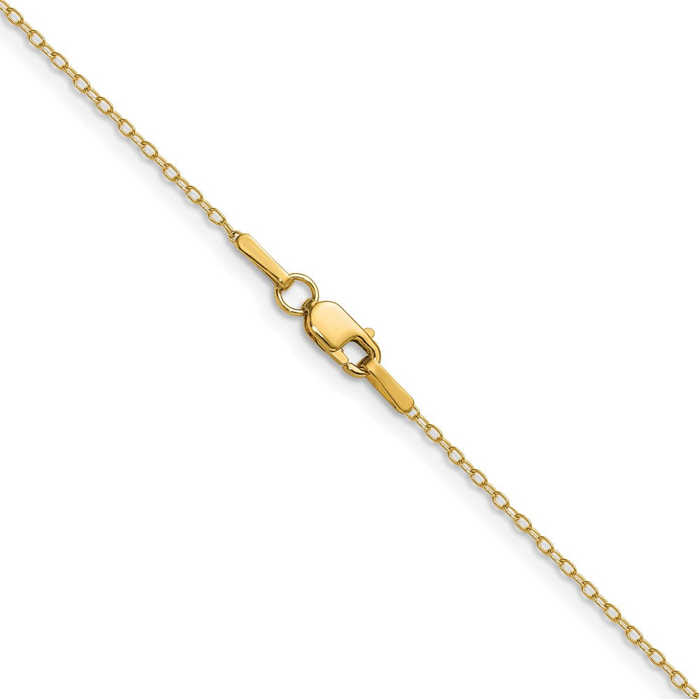14K Gelbgold.8mm Forzantine Ankerkette Halskette
