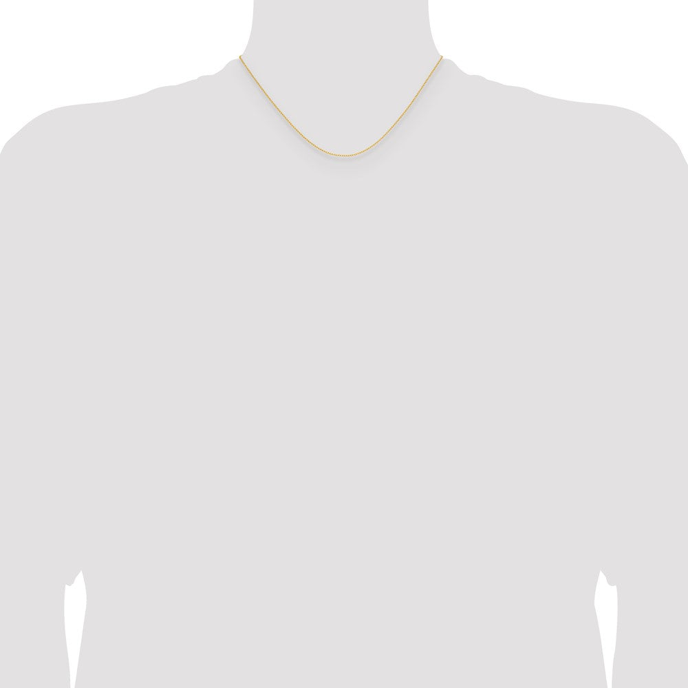 14K Gelbgold.8mm Forzantine Ankerkette Halskette