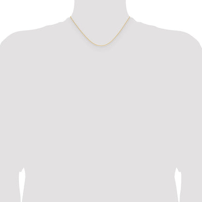 14K Gelbgold.8mm Forzantine Ankerkette Halskette