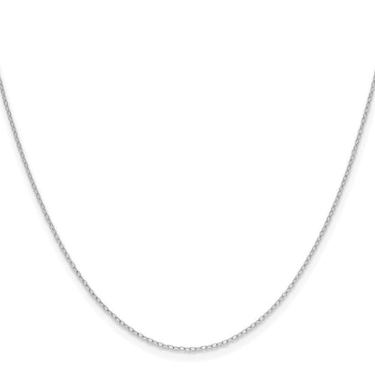 14K Weißgold.8mm Forzantine Ankerkette Halskette