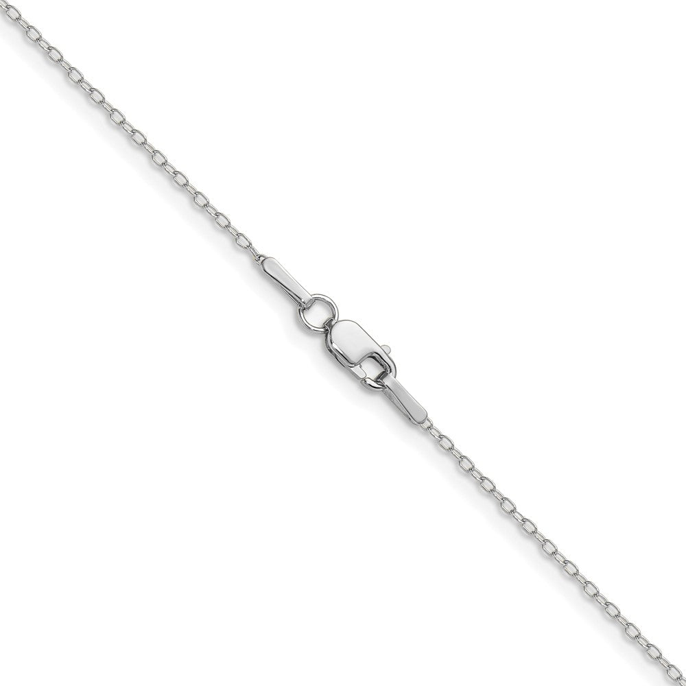 14K Weißgold.8mm Forzantine Ankerkette Halskette