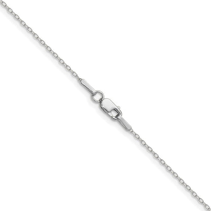 14K Weißgold.8mm Forzantine Ankerkette Halskette