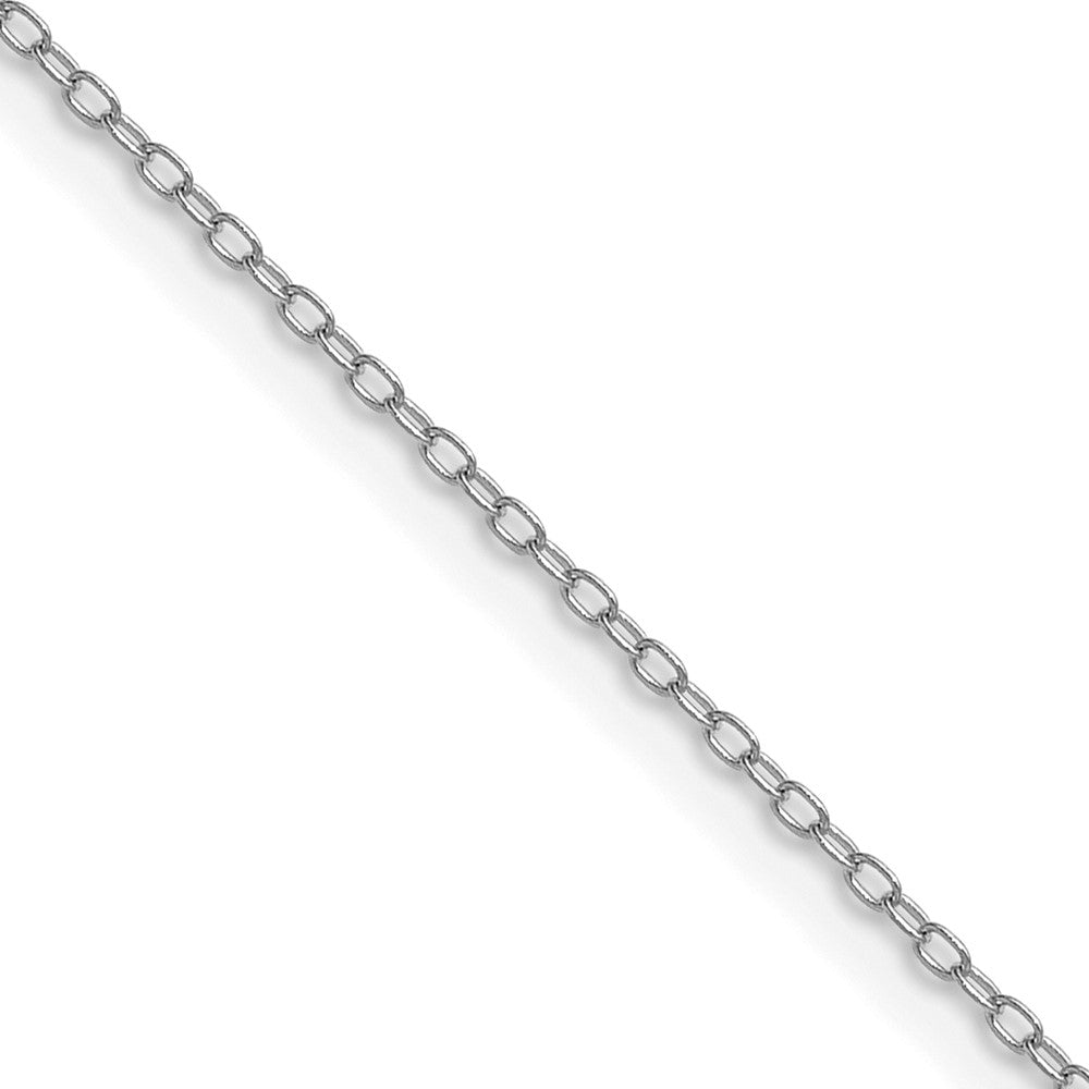 14K Weißgold.8mm Forzantine Ankerkette Halskette