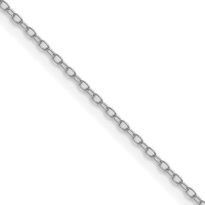 14K Weißgold.8mm Forzantine Ankerkette Halskette