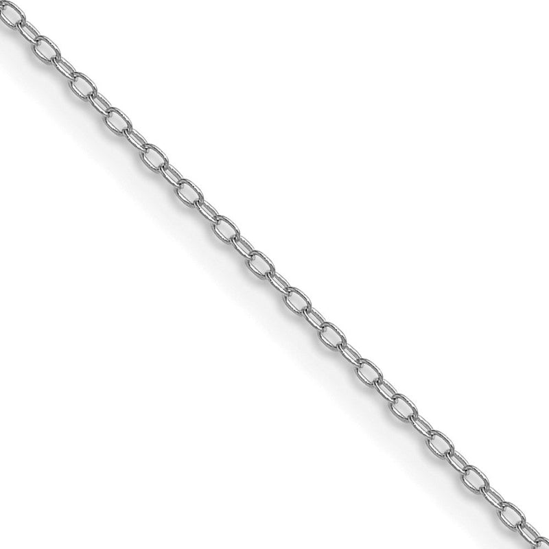 14K Weißgold.8mm Forzantine Ankerkette Halskette