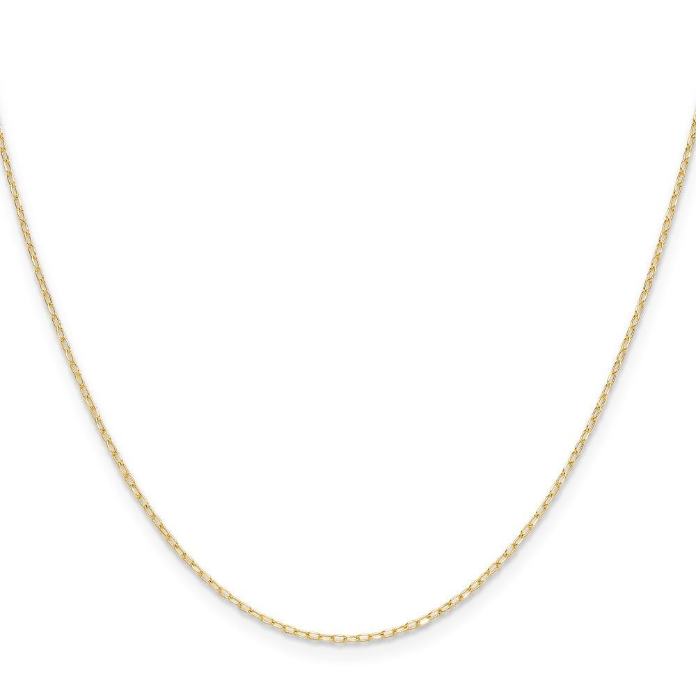 14K Gelbgold.8mm Diamantiert Forzantine Ankerkette Halskette