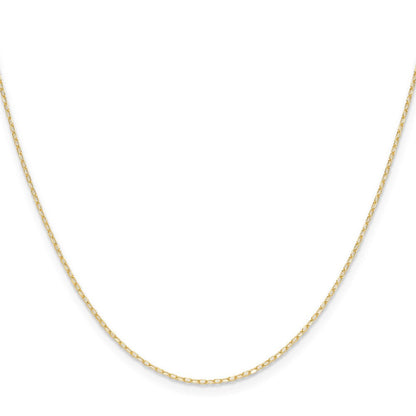 14K Gelbgold.8mm Diamantiert Forzantine Ankerkette Halskette