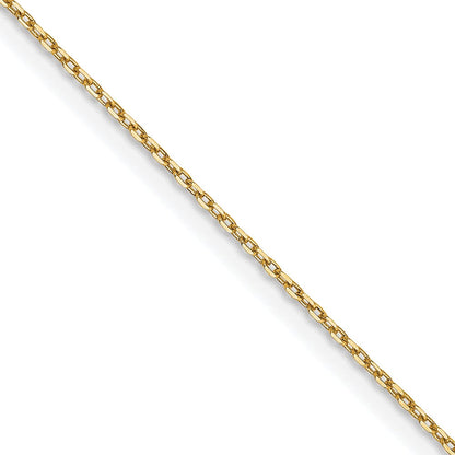 14K Gelbgold.8mm Diamantiert Forzantine Ankerkette Halskette