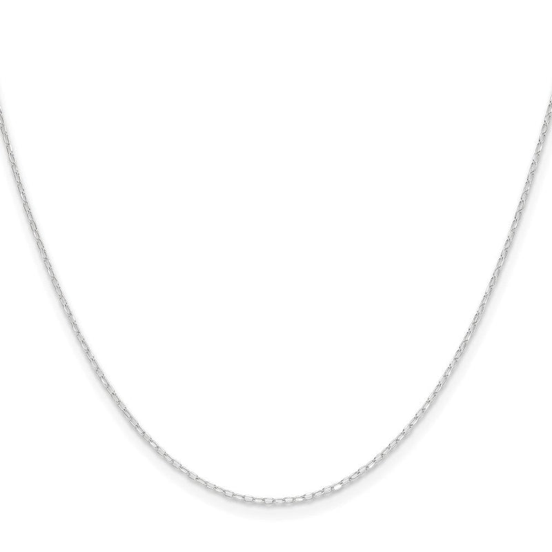 14K Weißgold.8mm Diamantiert Forzantine Ankerkette Halskette