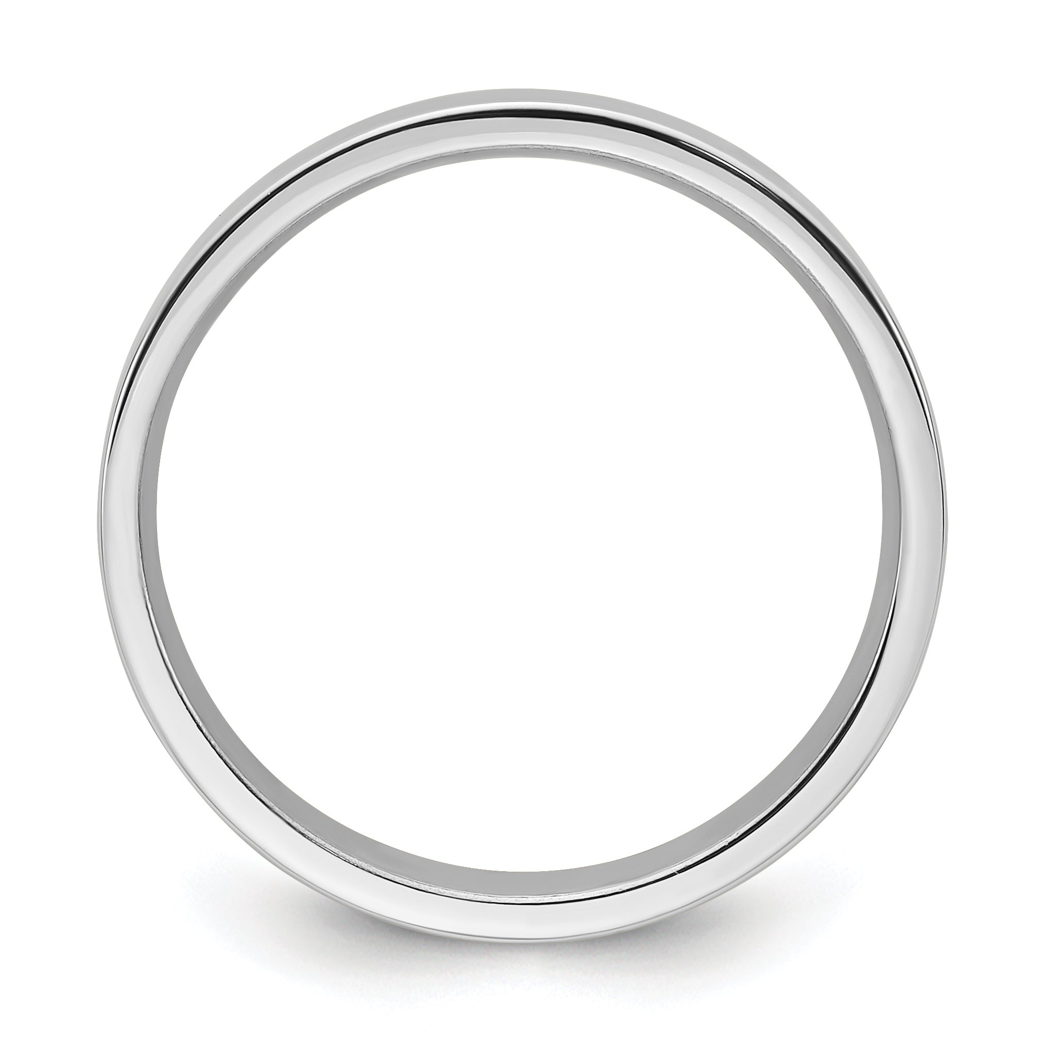 Platin 4mm Poliert Flach Ehering