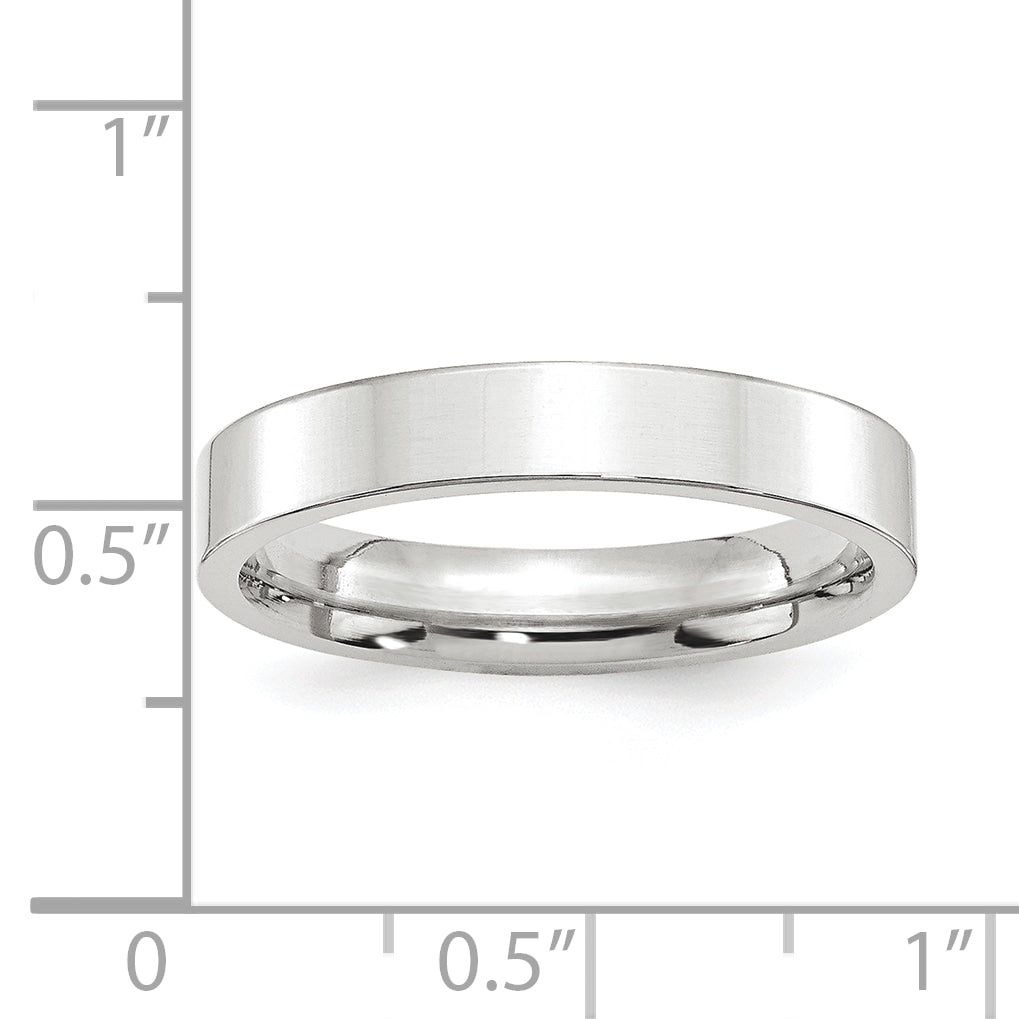 Platin 4mm Poliert Flach Ehering