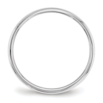 Platin 2mm Halb Rund Ehering