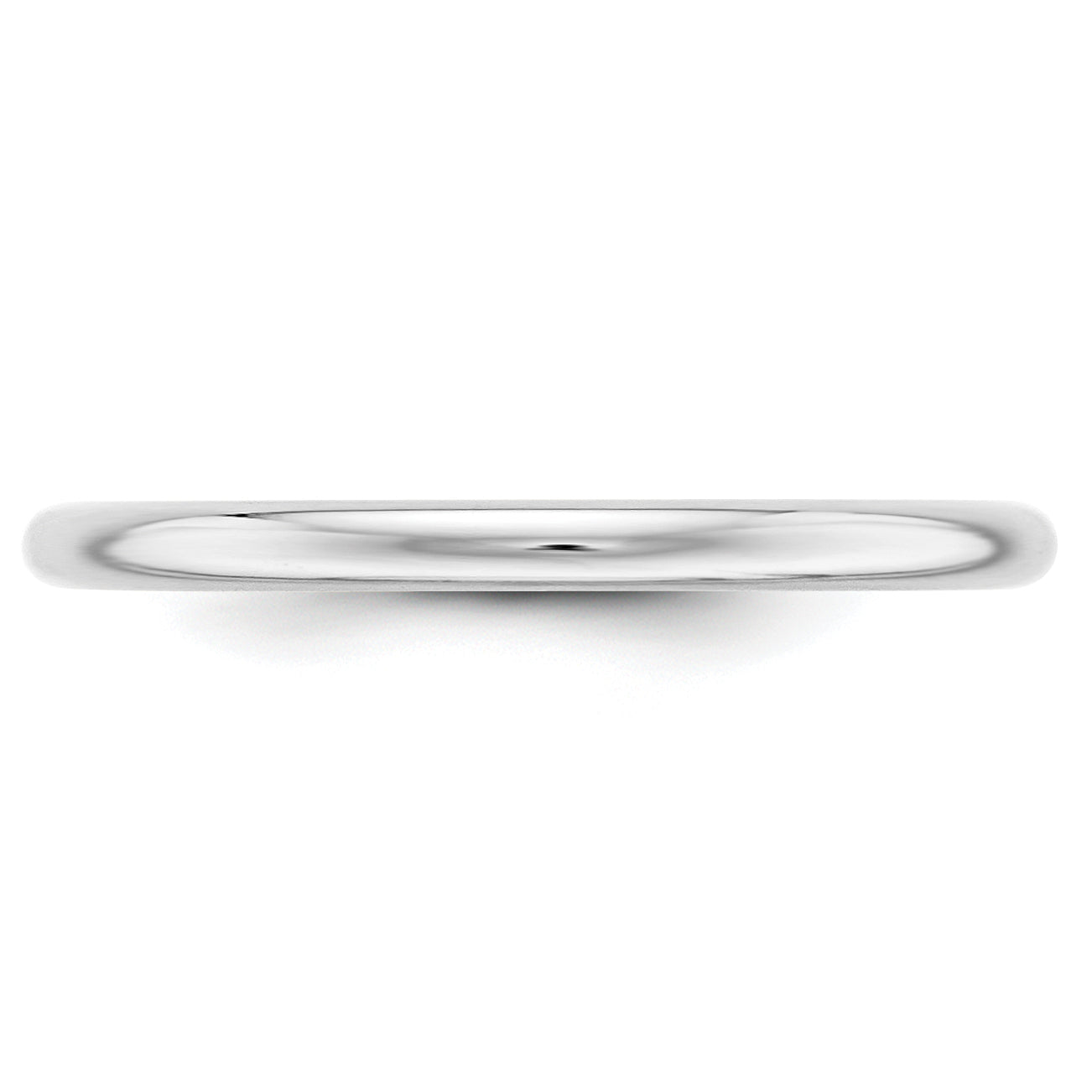 Platin 2mm Halb Rund Ehering