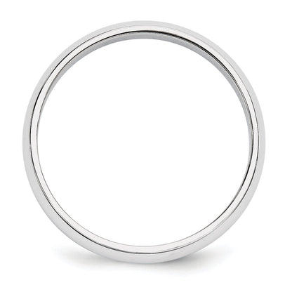 Platin 5mm Halb Rund Ehering