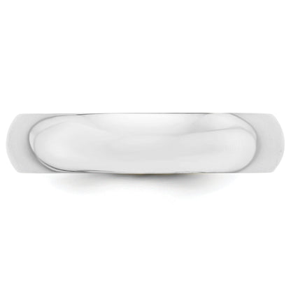 Platin 5mm Halb Rund Ehering