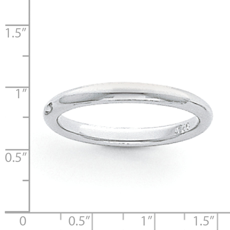 Platin 3mm Leicht Komfort-Passform Ehering