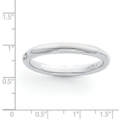Platin 3mm Leicht Komfort-Passform Ehering