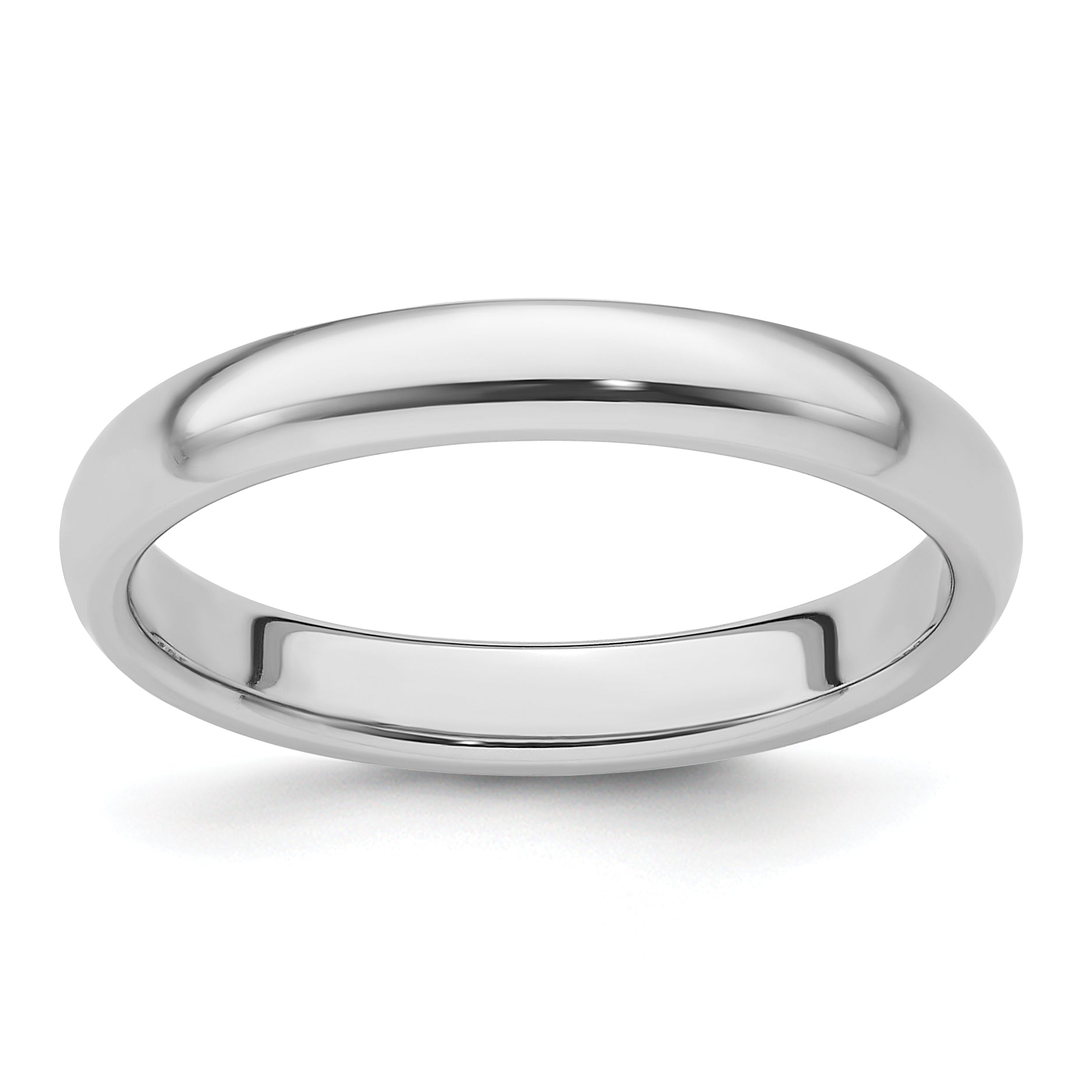 Platin 3mm Leicht Komfort-Passform Ehering