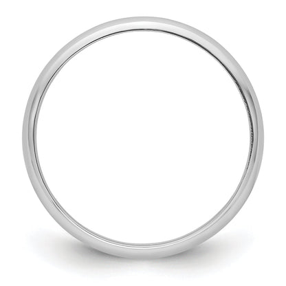 Platin 3mm Halb Rund Featherweight Ehering