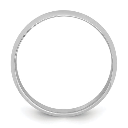 Platin 8mm Halb Rund Featherweight Ehering