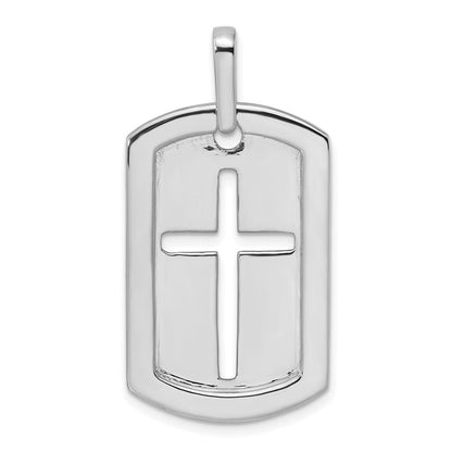 14K Weißgold True Origin Herren 3/4 Karat Im Labor Gezüchtet Diamant Vs D E F Kreuz Erkennungsmarke Anhänger
