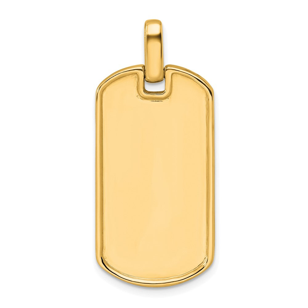 14K Gelbgold True Origin Herren 1 Karat Im Labor Gezüchtet Diamant Vs D E F Erkennungsmarke Anhänger