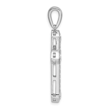 14K Weißgold True Origin 3/4 Karat Im Labor Gezüchtet Diamant Vs D E F Kreuz Anhänger