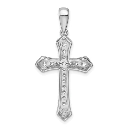 14K Weißgold True Origin 3/4 Karat Im Labor Gezüchtet Diamant Vs D E F Kreuz Anhänger