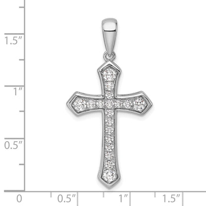 14K Weißgold True Origin 3/4 Karat Im Labor Gezüchtet Diamant Vs D E F Kreuz Anhänger