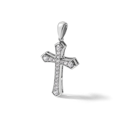 14K Weißgold True Origin 3/4 Karat Im Labor Gezüchtet Diamant Vs D E F Kreuz Anhänger