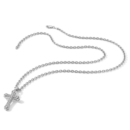 14K Weißgold True Origin 3/4 Karat Im Labor Gezüchtet Diamant Vs D E F Kreuz Anhänger