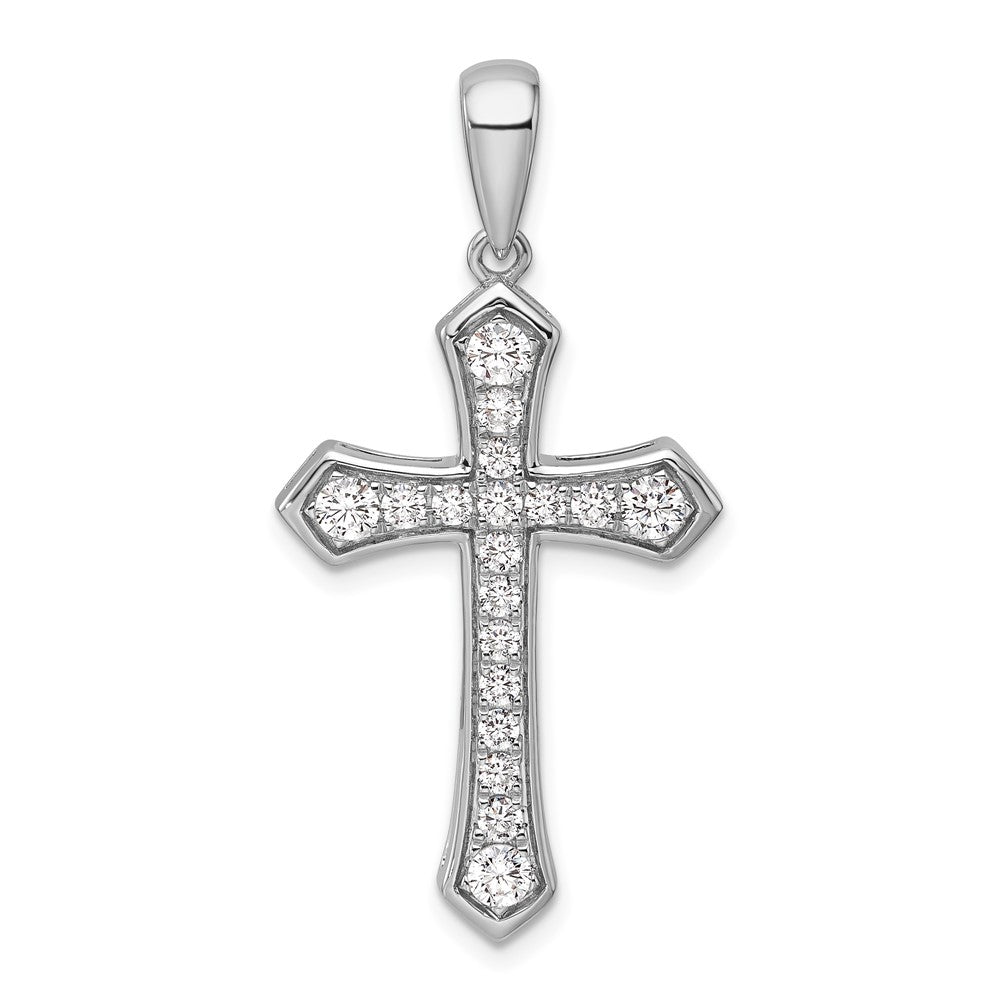 14K Weißgold True Origin 3/4 Karat Im Labor Gezüchtet Diamant Vs D E F Kreuz Anhänger
