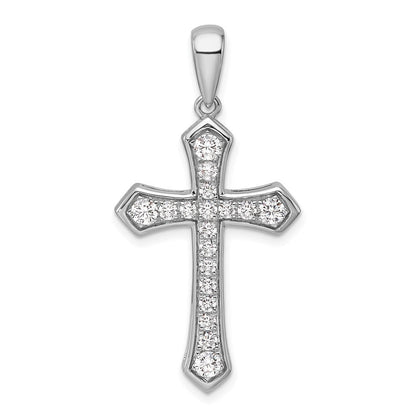 14K Weißgold True Origin 3/4 Karat Im Labor Gezüchtet Diamant Vs D E F Kreuz Anhänger