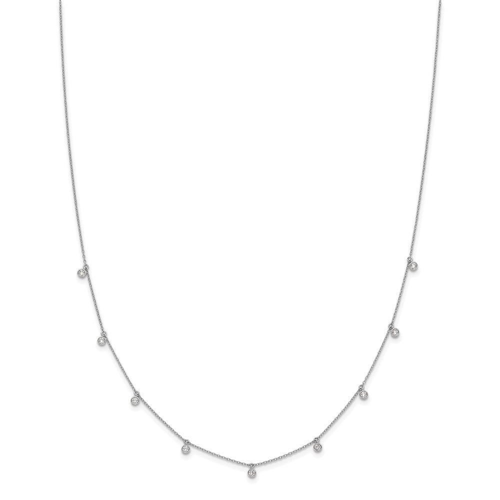 14K Weißgold True Origin 5/8 Karat Im Labor Gezüchtet Diamant Vs Def Nine Station 18 Zoll Halskette