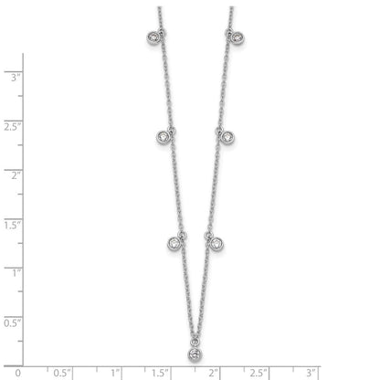 14K Weißgold True Origin 5/8 Karat Im Labor Gezüchtet Diamant Vs Def Nine Station 18 Zoll Halskette
