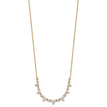 14K Gelbgold True Origin 1 1/2 Karat Im Labor Gezüchtet Diamant Vs Def 18 Zoll Halskette